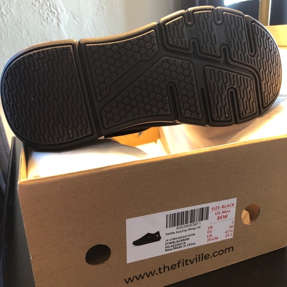 FitVille Men's 8W or Women's 10W EasyTop Adjustable Wings Diabetic Shoes - Picture 4 of 9